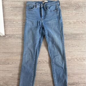 Madewell Light Blue Denim Straight Legged Jeans